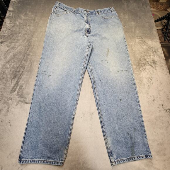 Vintage Levis Jeans Mens 40x30 Blue Relaxed Straight Leg Stonewash Denim - Picture 1 of 13